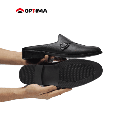 Genuine Leather half Shoe - Black Color